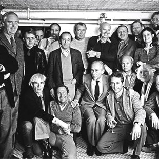 New York, 1982, 25th Anniversary Lunch of Castelli Gallery at The Odeon. 