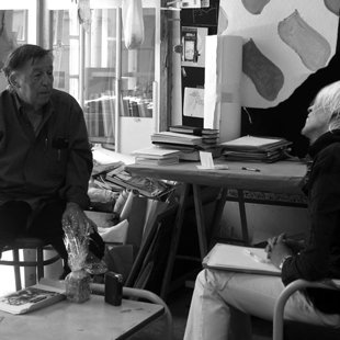 Nimes 2007, atelier  Claude Viallat