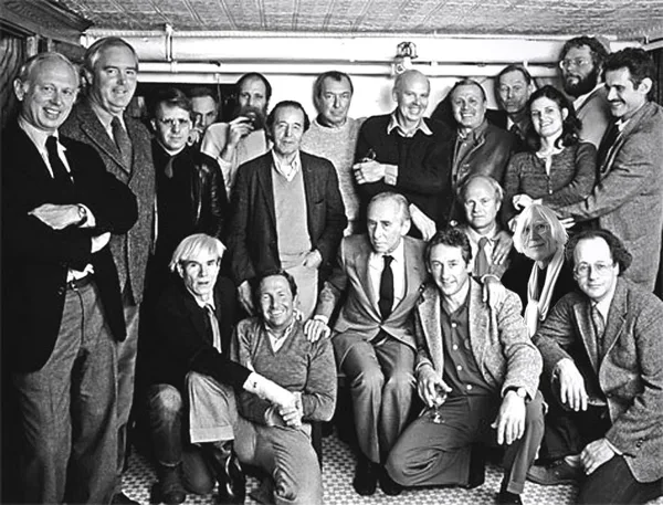 New York, 1982, 25th Anniversary Lunch of Castelli Gallery at The Odeon. 