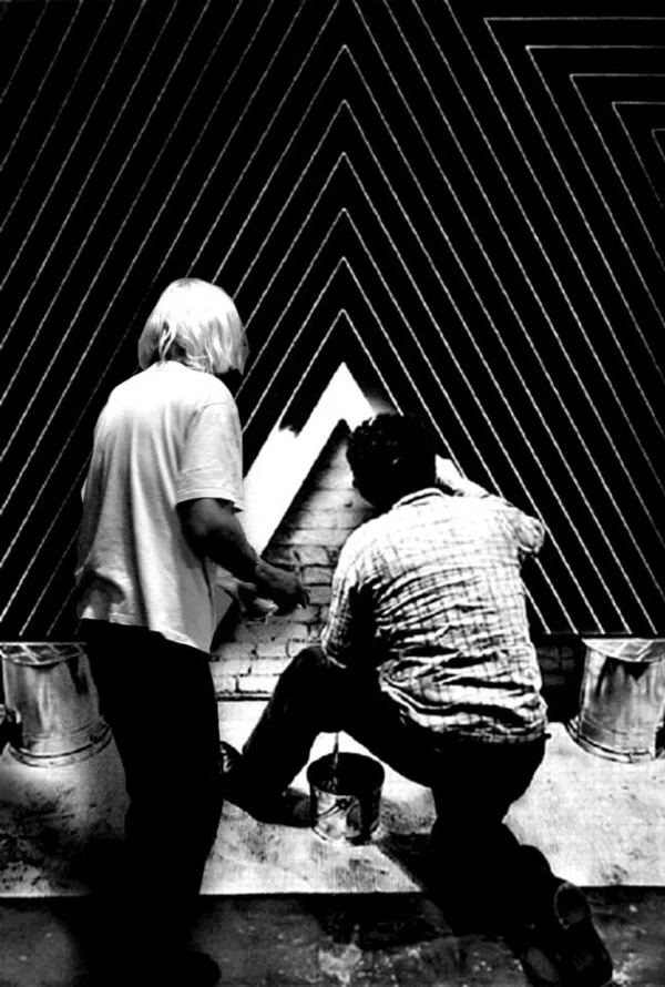 Franck Stella's studio 1963