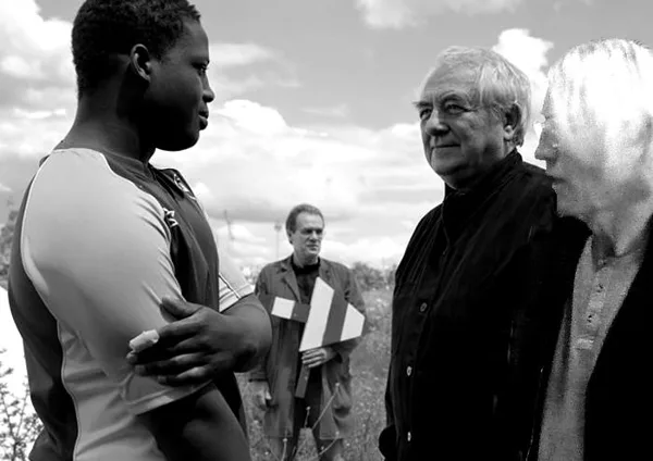 Avec Daniel Buren, 2010