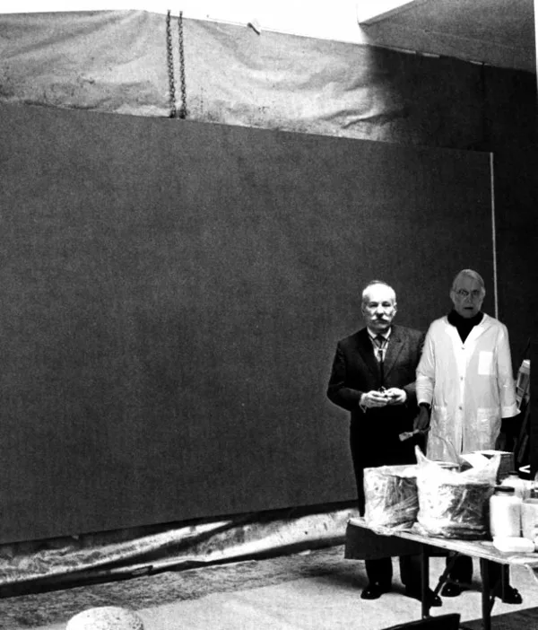 Barnett Newman studio NY 1966