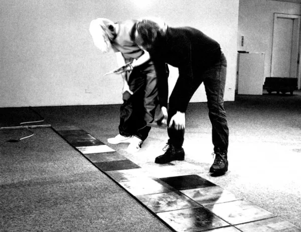 With Carl Andre Dwan Gallery, NY 1969