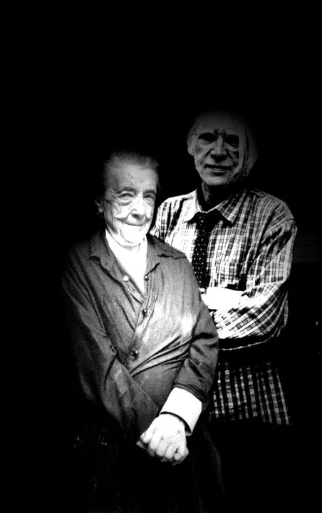 With Louise Bourgeois NY 2004