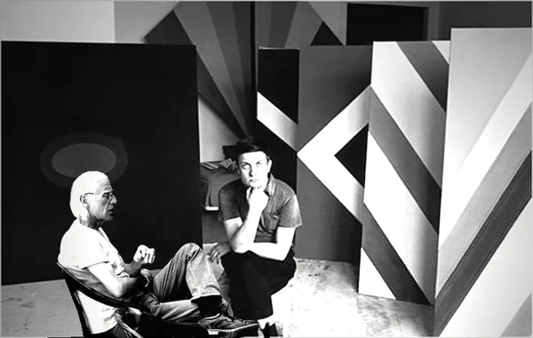 Kenneth Noland studio NY 1964