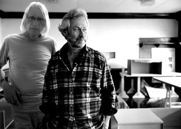With Donald Judd Marfa (Texas) 1988