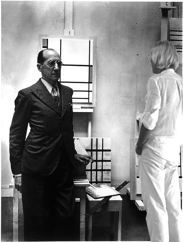 Paris 1933 in the studio of Piet Mondrian