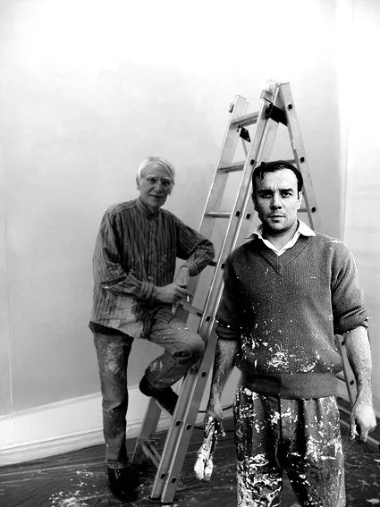 Avec Yves Klein Paris 1959